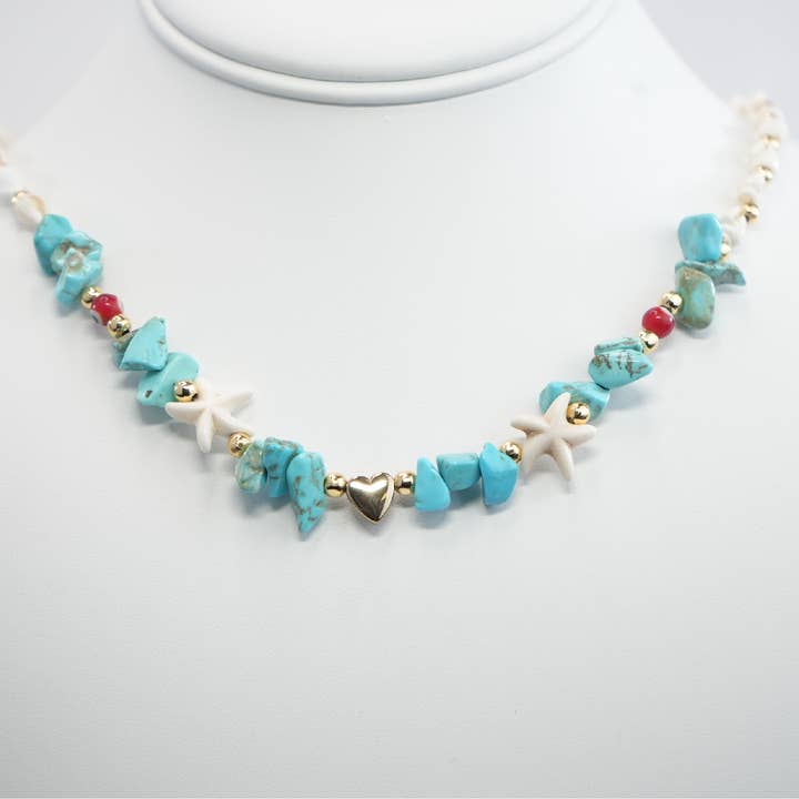 Handgemaakte zeeschelpketting - op hart geïnspireerd, snel verkopend voor wholesale door Loli