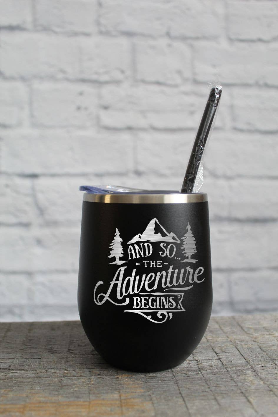Katie & Company - Wholesale Insulated Mug/Tumbler - And So...the Adventure Begins Mountain Drinkware2