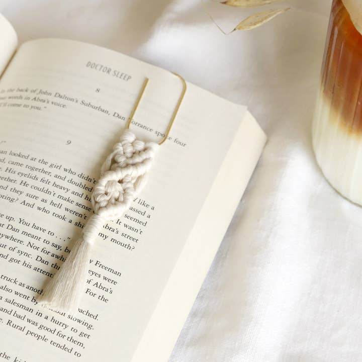 The Frenchie Knot – Marcador por atacado – Pequeno Macrame Bookmark clipe de papel1