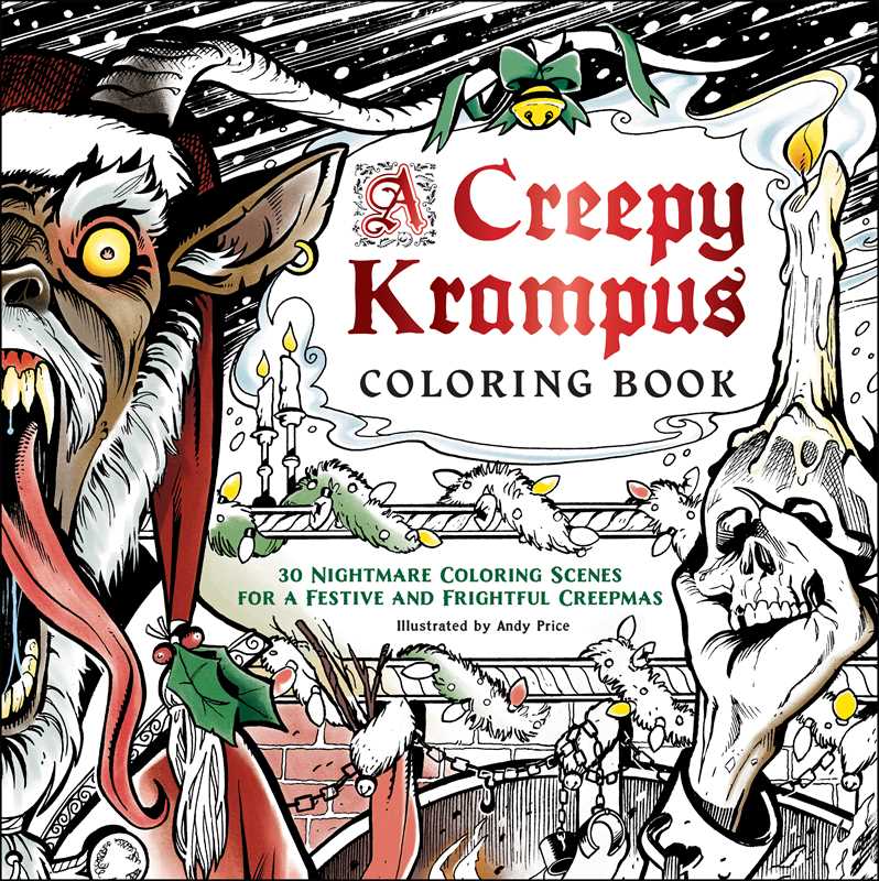 Simon & Schuster - Wholesale Coloring & Activity Book - Adult - Creepy Krampus Coloring Book by0