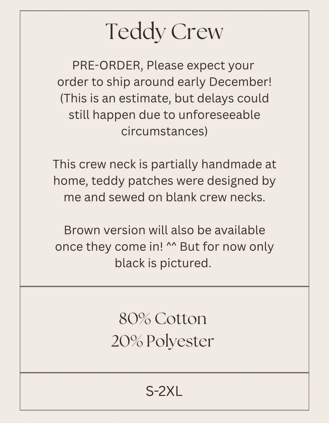 Chocolett - Wholesale Sweatshirt - Women's - Teddy Crew Neck1