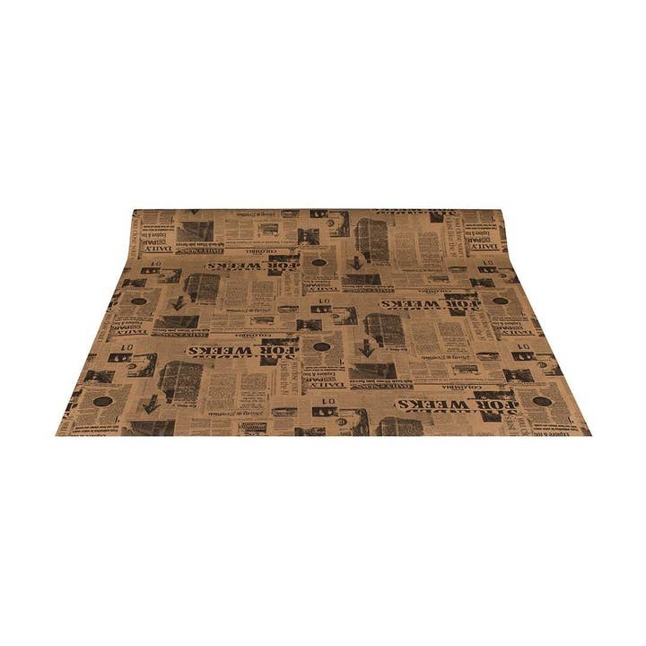 Natürlich verpacken - Vendita all'ingrosso Rotoli di carta da regalo - Carta regalo per giornali vintage, carta kraft, carta per compleanno, 0,70 x 10 m