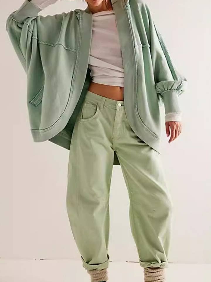 Chaqueta con capucha de mangas murciélago extragrandes para venta al por mayor de AZSHOP Trading LLC