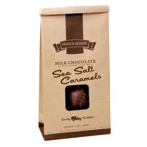 NANCY ADAMS MILK CHOCOLATE SEA SALT CARAMELS BAG for wholesale by AmuseMints