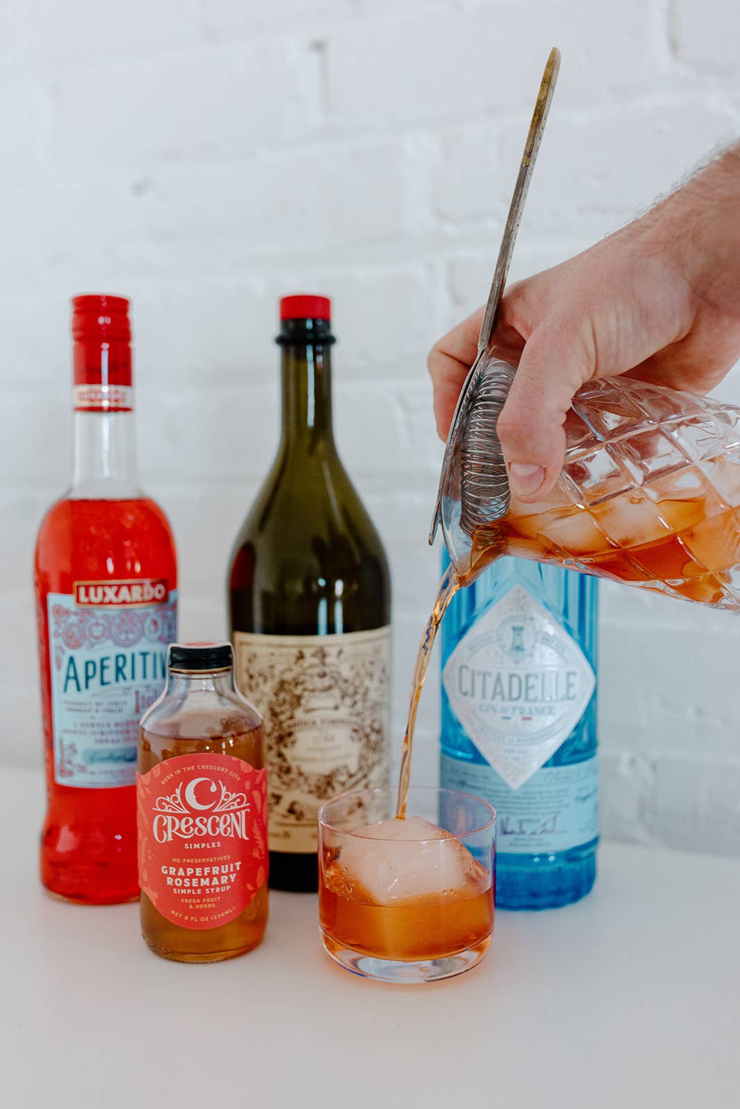 Crescent Simples - Wholesale Cocktail Mix/Syrup - Grapefruit Rosemary Simple Syrup2