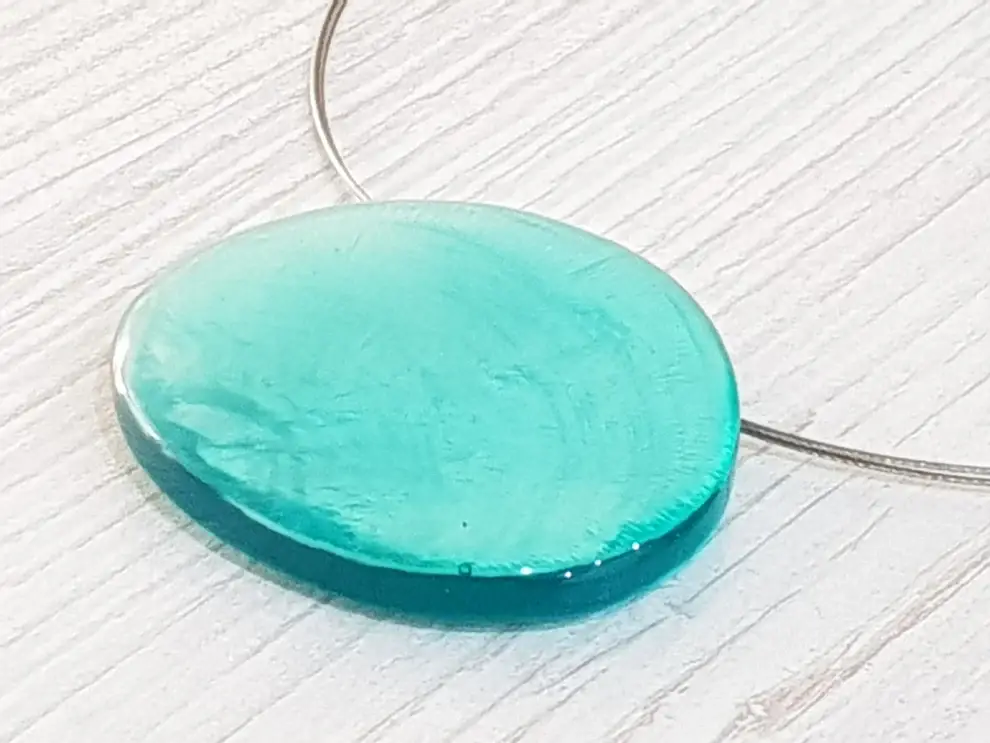 Gloria-Maris - Venta al por mayor Collares con colgantes/abalorios - Collar corto de capiz / colgante aprox. 50mm / BG-12971