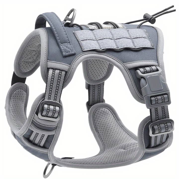 DIYSTORE - Wholesale Pet Harness - Dog - Tactical Harness For Large Dogs No Pull Adjustable Pet Harness Reflective Working Training Easy Control Pet Vest Military Service Dog Harnesses