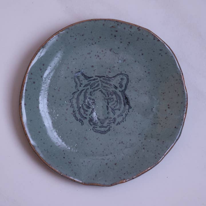 Mini Plate - Tiger for wholesale by Mud & Maker