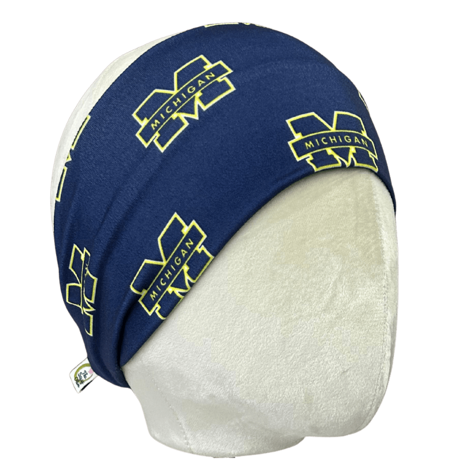 The Sassy Olive Handmade Headbands - Wholesale Fashion Headband - Women's - State Street University of Michigan Stretch Headband0