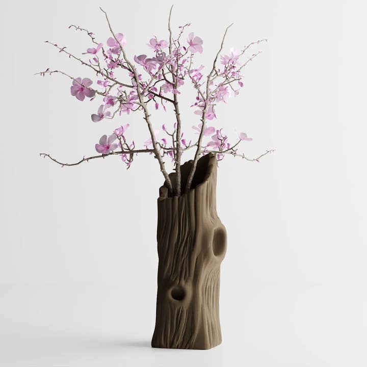 🌲✨ "Woodland Hollow" 3D-geprinte vaas: Rustieke charme, modern voor wholesale door Preneel3dUniverse