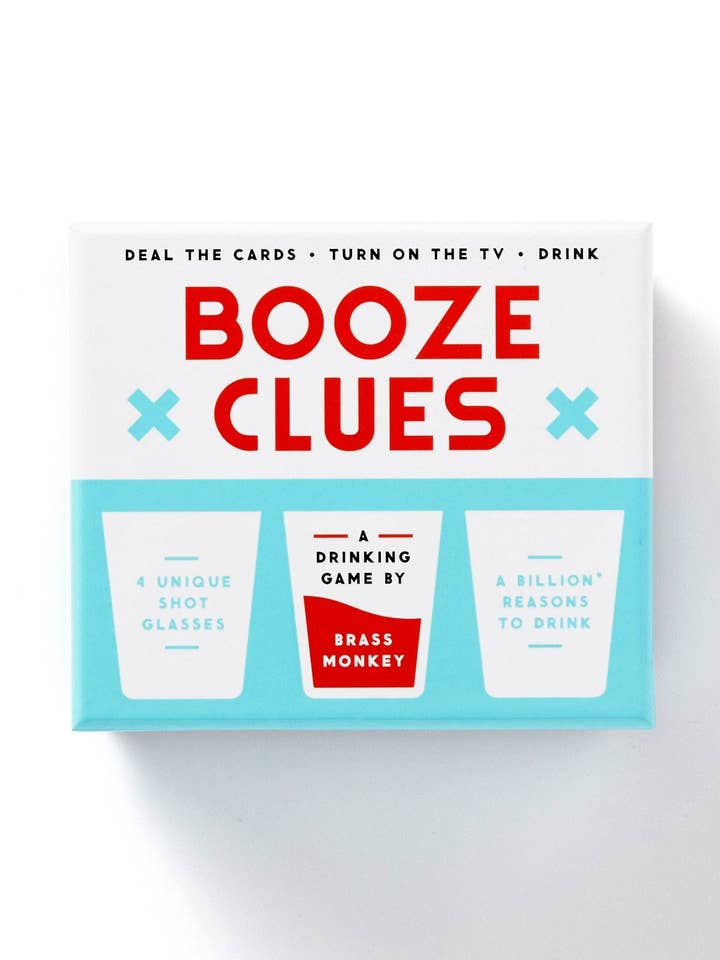 Brass Monkey Booze Clues Drinking Game Set for wholesale by Chronicle Books
