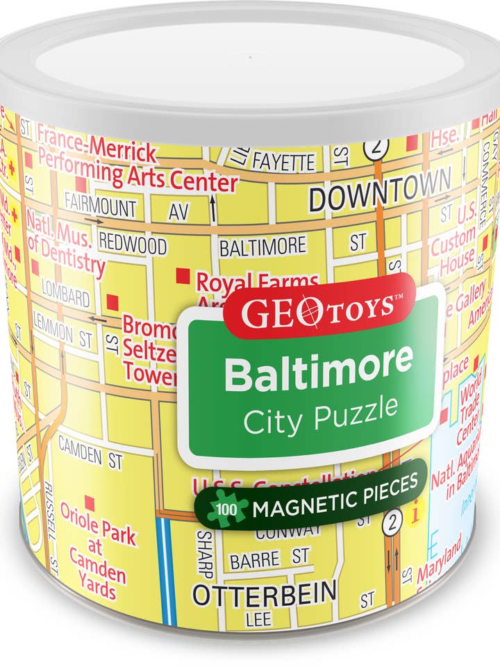 Geotoys 100 Piece Magnetic Puzzle - Baltimore for wholesale by Geotoys