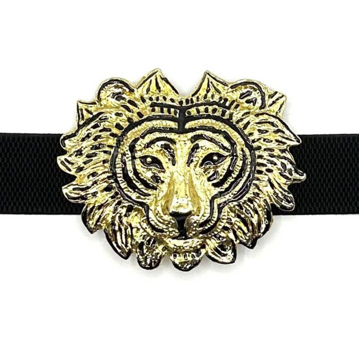 Garland Bags - Wholesale Belt Buckle - Women's - "Liger" Interchangeable Artisan Belt Buckle w/ Gold Finish