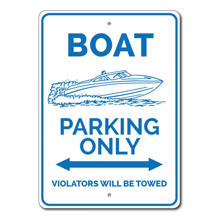 Boat Parking Sign for wholesale by Lizton Sign Shop, Inc
