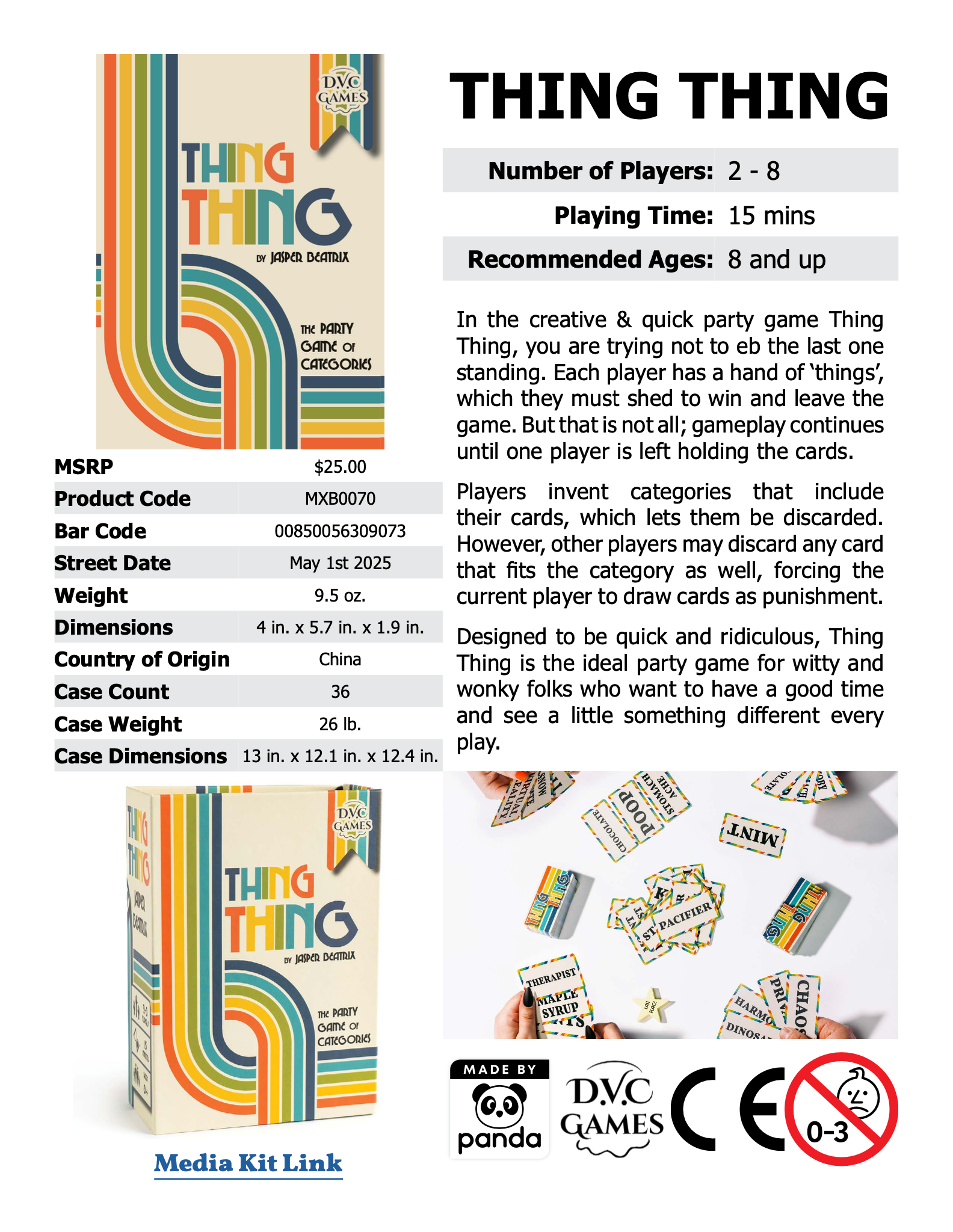QMDirect - Wholesale Card Game - Thing Thing10
