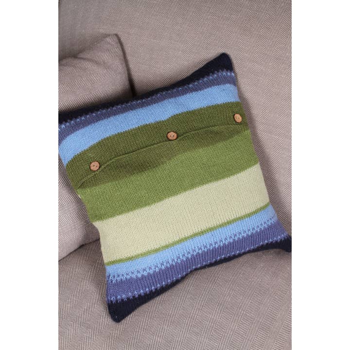 One Colour Flock of Sheep - Knitted Wool White Sheep Cushion Cover for wholesale on Faire3