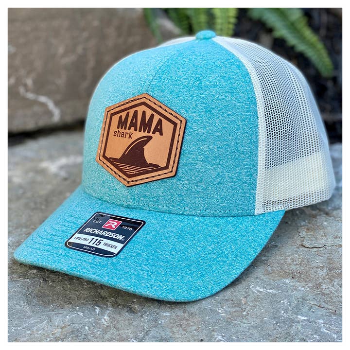 Chapéu de couro Mama Shark por atacado de Emerald and Clay