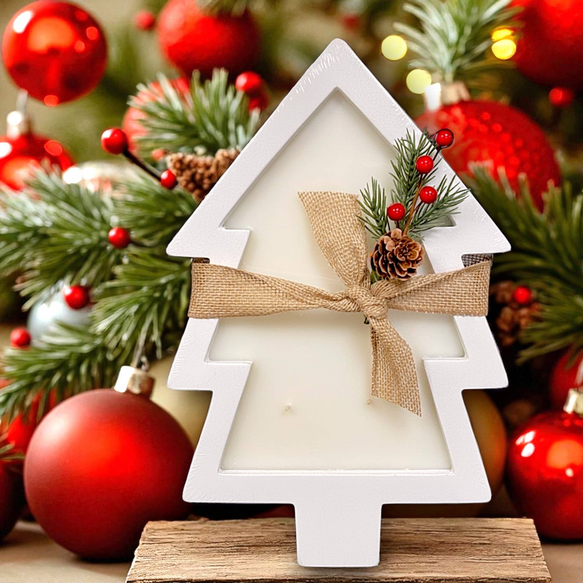 Crooked River Candle - Wholesale Pot/gevulde kaars - Hout Boom Kaars-Witkalk Deegkom-5 lonten-Feestgeuren2