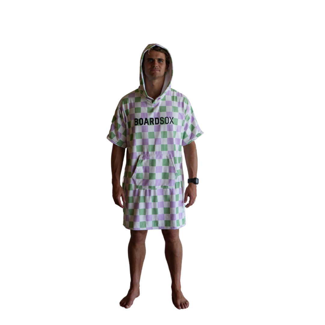 Boardsox – Hoodie - Homem por atacado – The Alana Check- Toalha com Capuz Boardsox + Poncho de Surf4