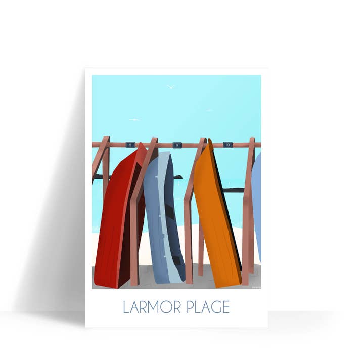 Affiche Larmor Plage pour la vente par Wakatp