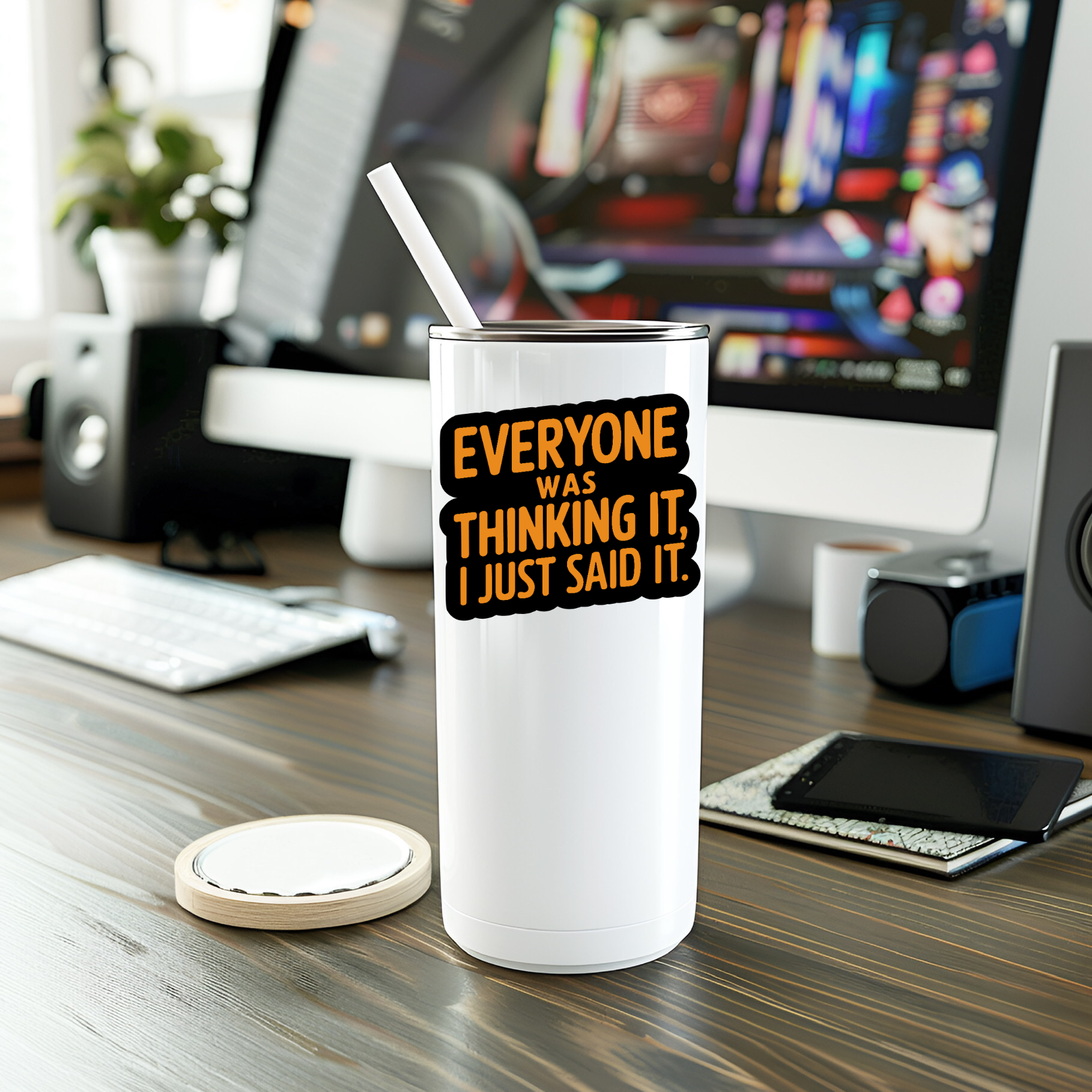 Mystical Monkey Toes - Wholesale Sticker - Funny Everyone Was Thinking It Vinyl Sticker2