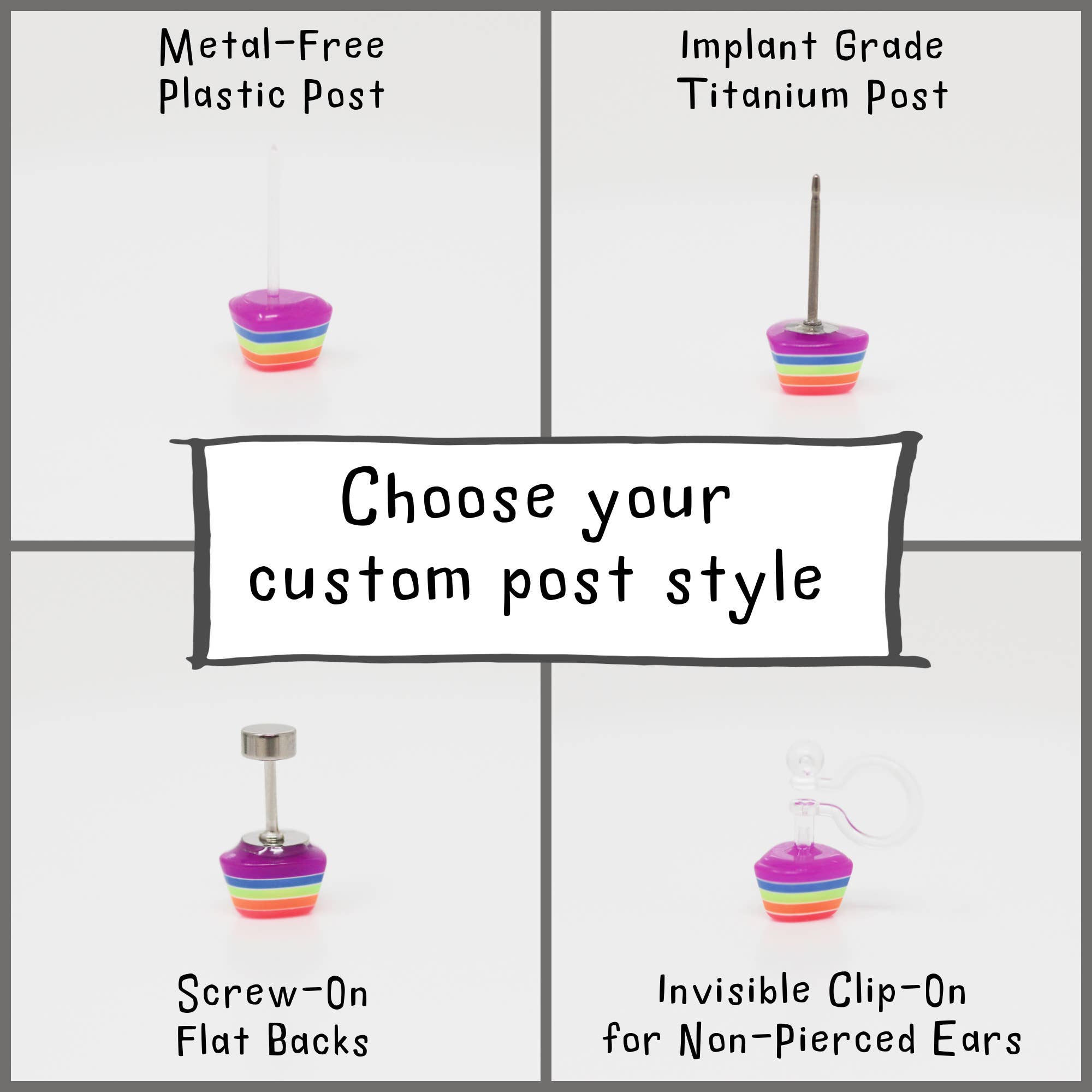 Pretty Smart - Vente Clous d'oreille - Boucles d'oreilles à tige succulentes, 13 mm11