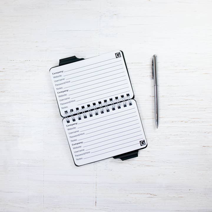 Wellspring - Wholesale Notepad - Password Book- Blank Black3