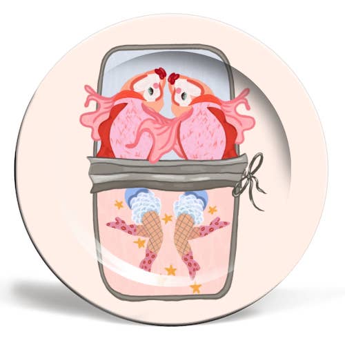 ART WOW - Wholesale Dinner plate - Plates 'Senoritas Sardine Tin'