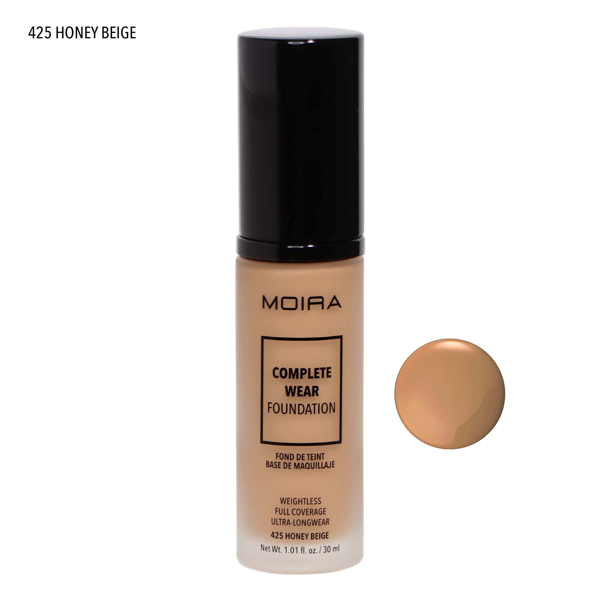 Moira Cosmetics - Wholesale Foundation - Complete Wear Foundation (425, Honey Beige)2