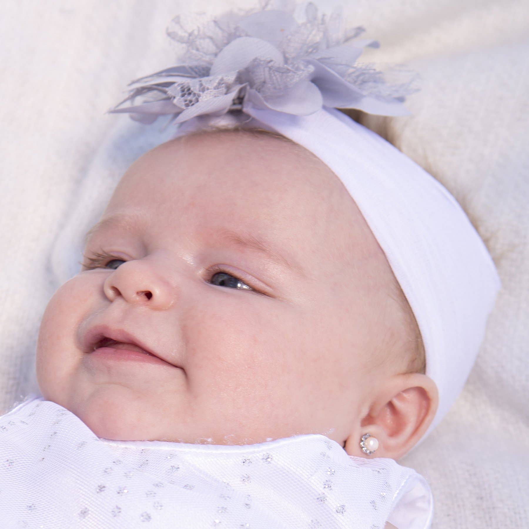 Cherished Moments - Vente Boucles d'oreilles – enfant - Boucles d'oreilles en argent sterling à visser avec perle blanche1