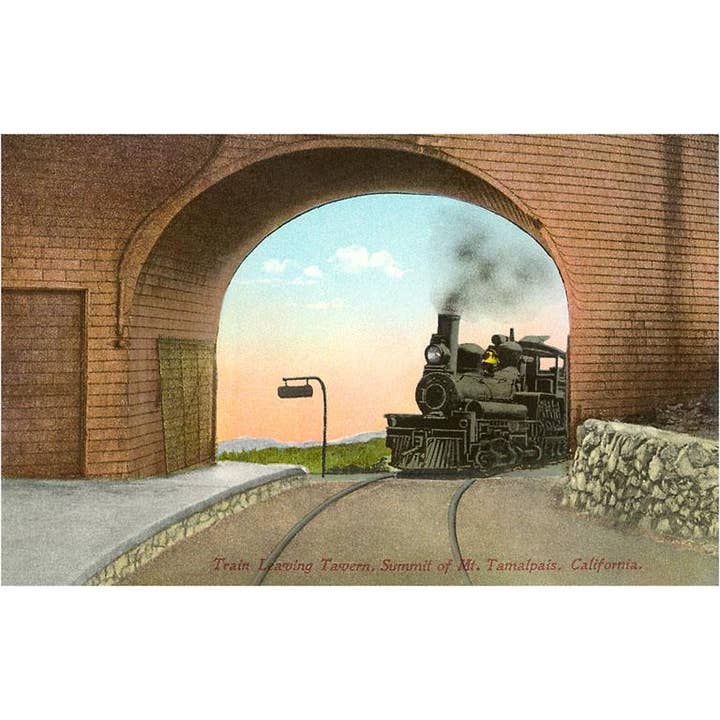 Magnet BA-201 Train, Mt. Tamalpais, California for wholesale by Found Image Press