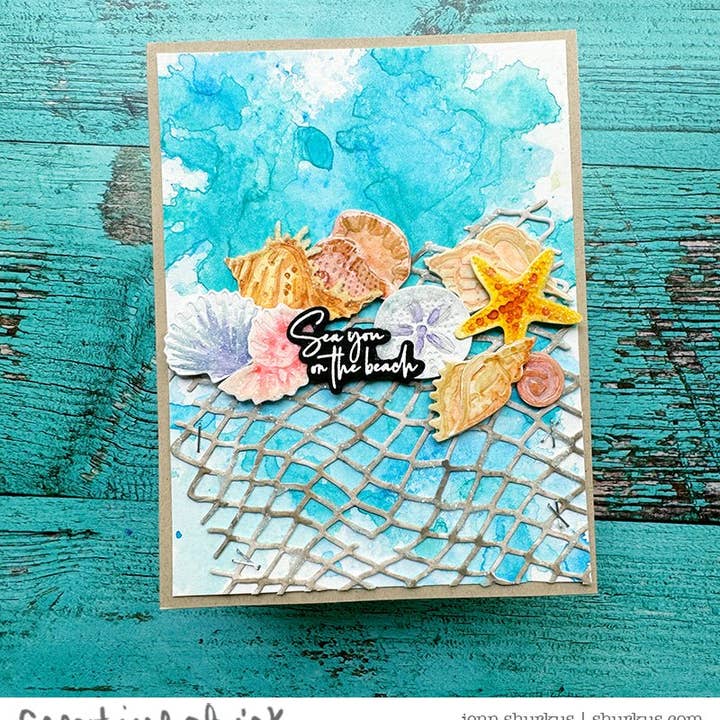 Honey Bee Stamps - Wholesale Craft Supplies - Netting A2 Cover Plate - Honey Cuts - Stand-Alone Dies1