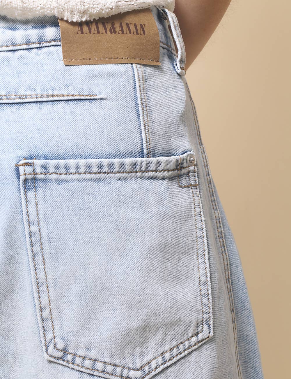 Sweetkama – Engroshandel Jeans - Dame – Damejeans med høj talje og vide ben i tøndeform, Barrel Denim SKP52219