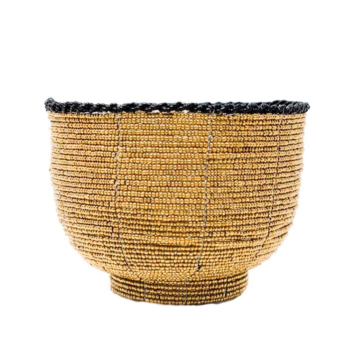 Beaded Bali Bowl - Gold for wholesale by POPPY + SAGE