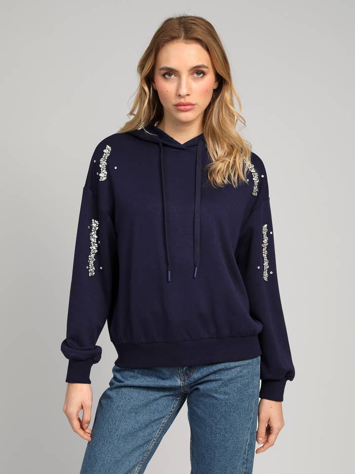 SWEAT AROBY marinho por atacado de An'ge