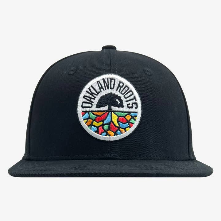 Nero Snapback strutturato Oakland Roots SC in vendita all'ingrosso su Faire1
