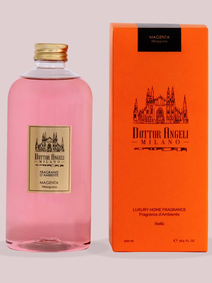 Refill Magenta 500ml - Duft til hjemmet for engroshandel hos Dottor Angeli Milano