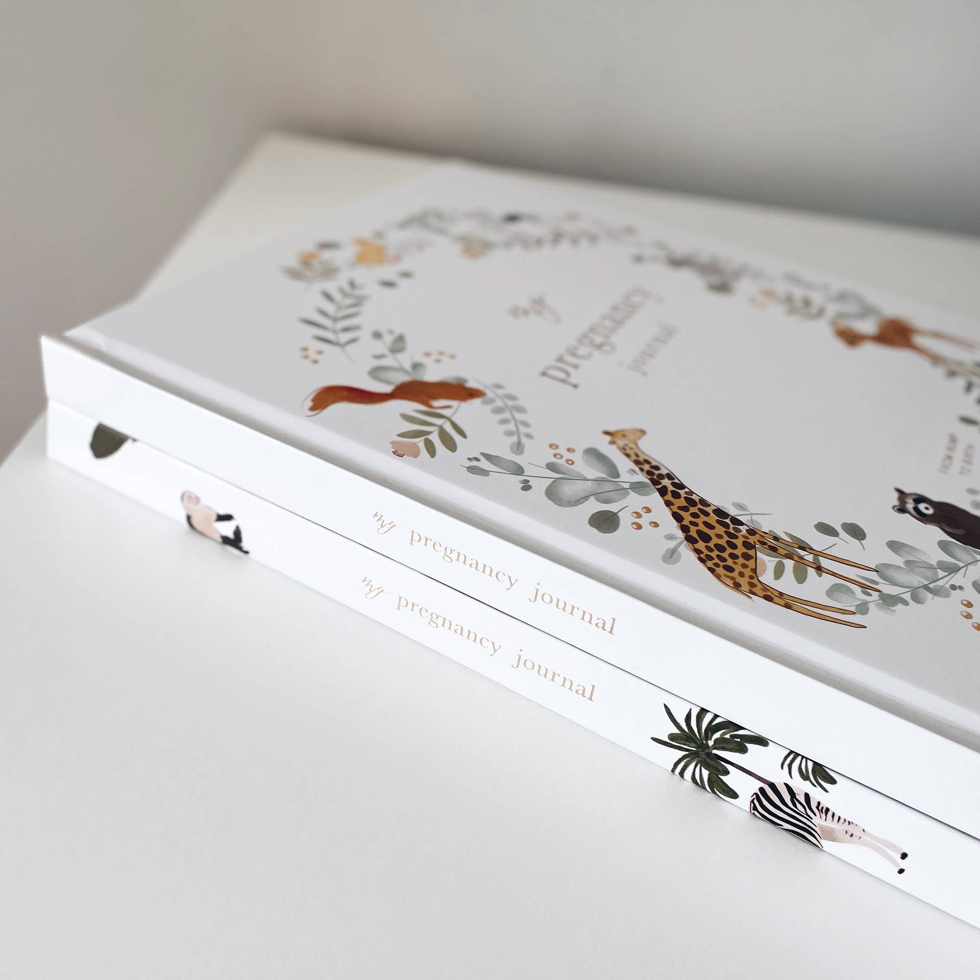 Blush And Gold – wholesale Diary – Maternity – Pregnancy Journal (Animals) expectant mum, parents to be1