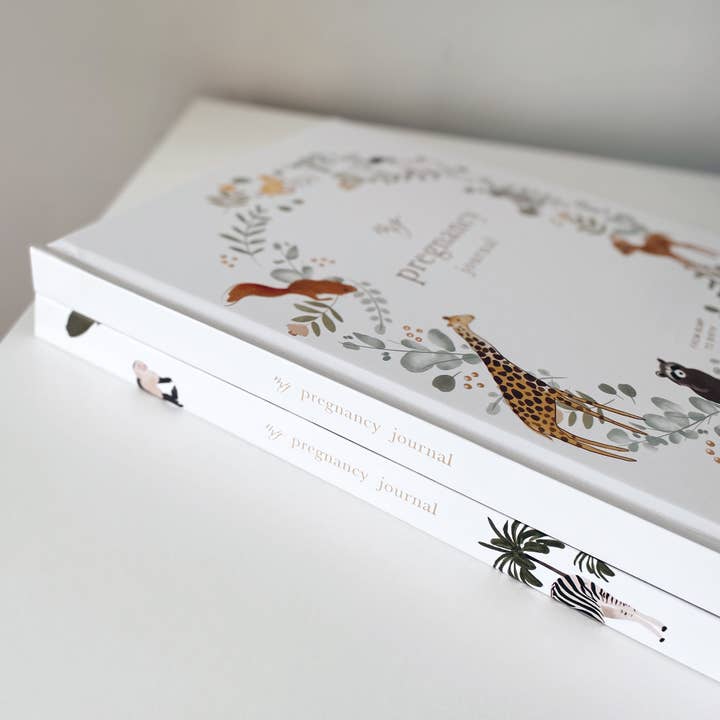 Blush And Gold - Wholesale Diary – Maternity - Pregnancy Journal (Animals) expectant mum, parents to be1