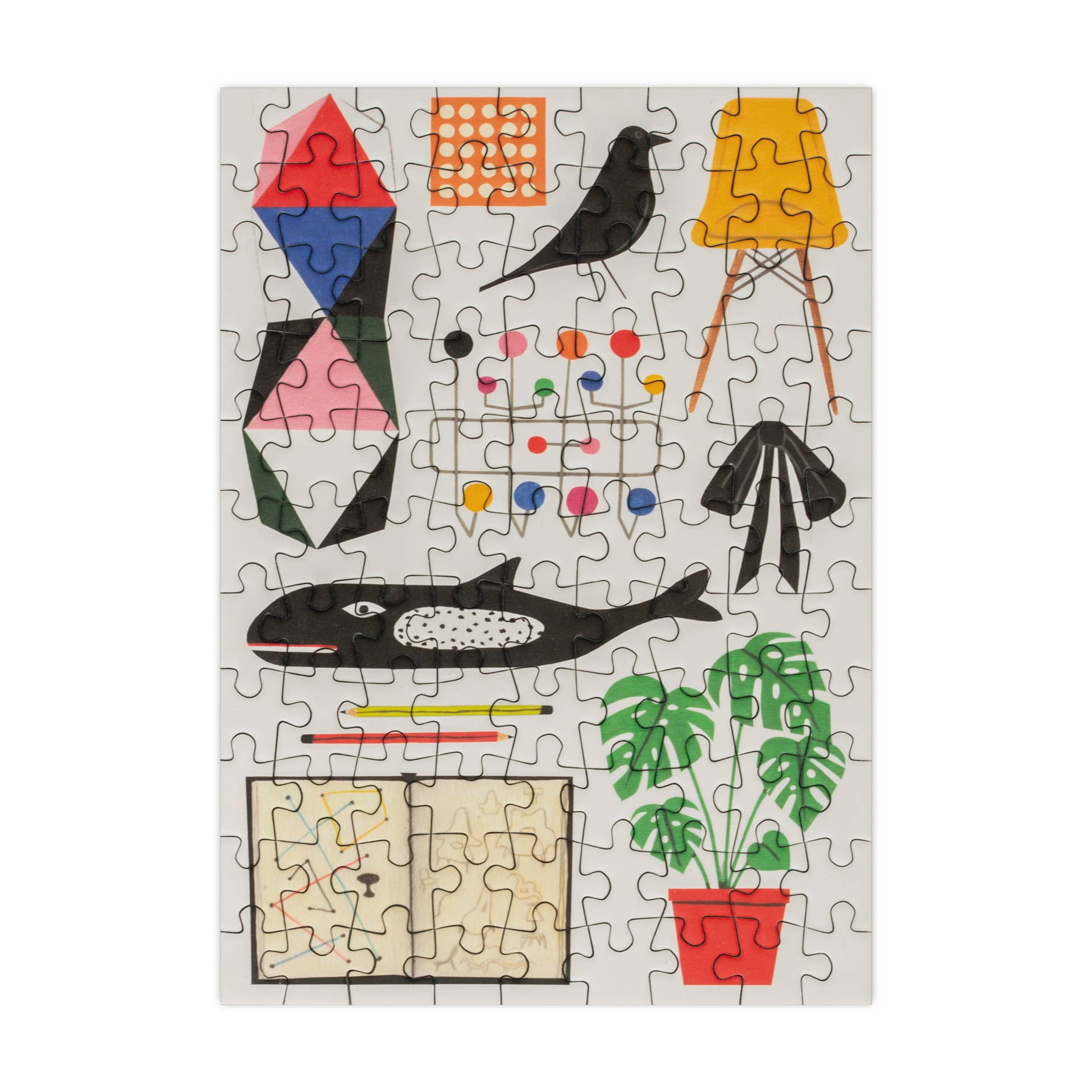 Happily Puzzles - Wholesale Puzzle - Adult - Eames - 99 Piece Mini Jigsaw Puzzle1