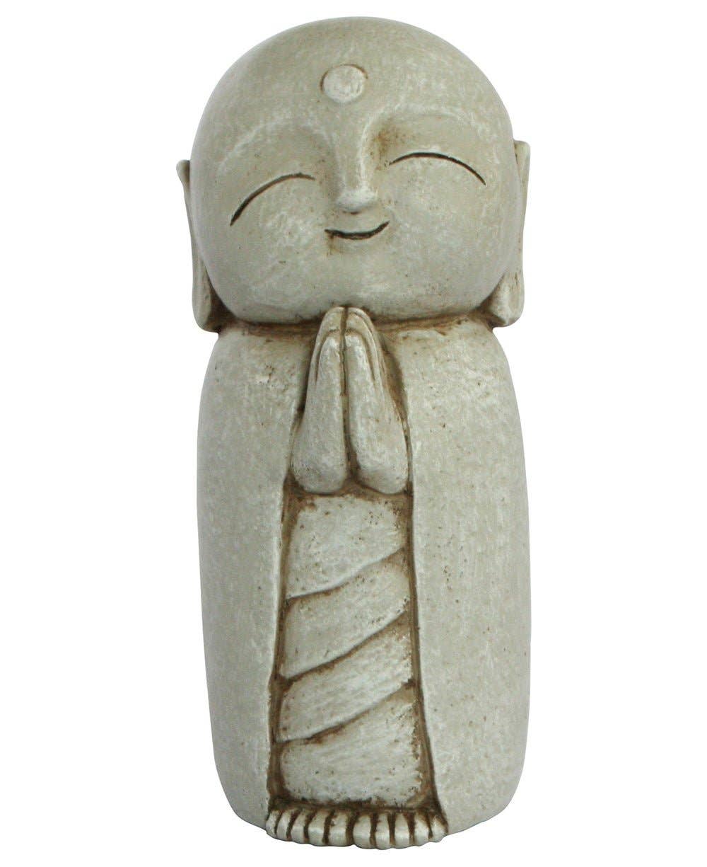 Buddha Groove - Wholesale Decorative Figurine - Peaceful Jizo Garden Statue, 8 Inches0