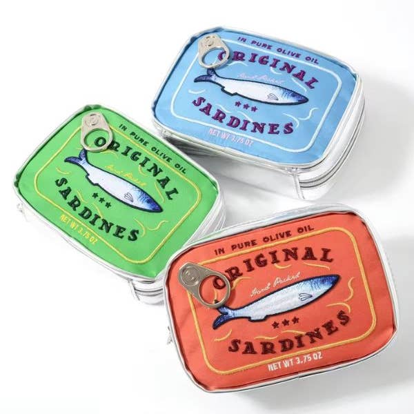 1st Allie - Wholesale Makeup/Cosmetic Bag - Sardine's Tin Can Gift Cosmetic Bag