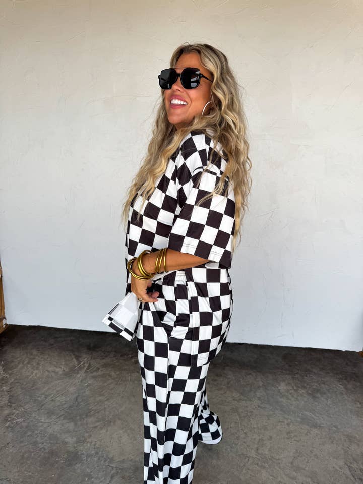 BLAKELEY - Wholesale Tunic - Women's - CHECK BABE SIDE SLIT TOP19