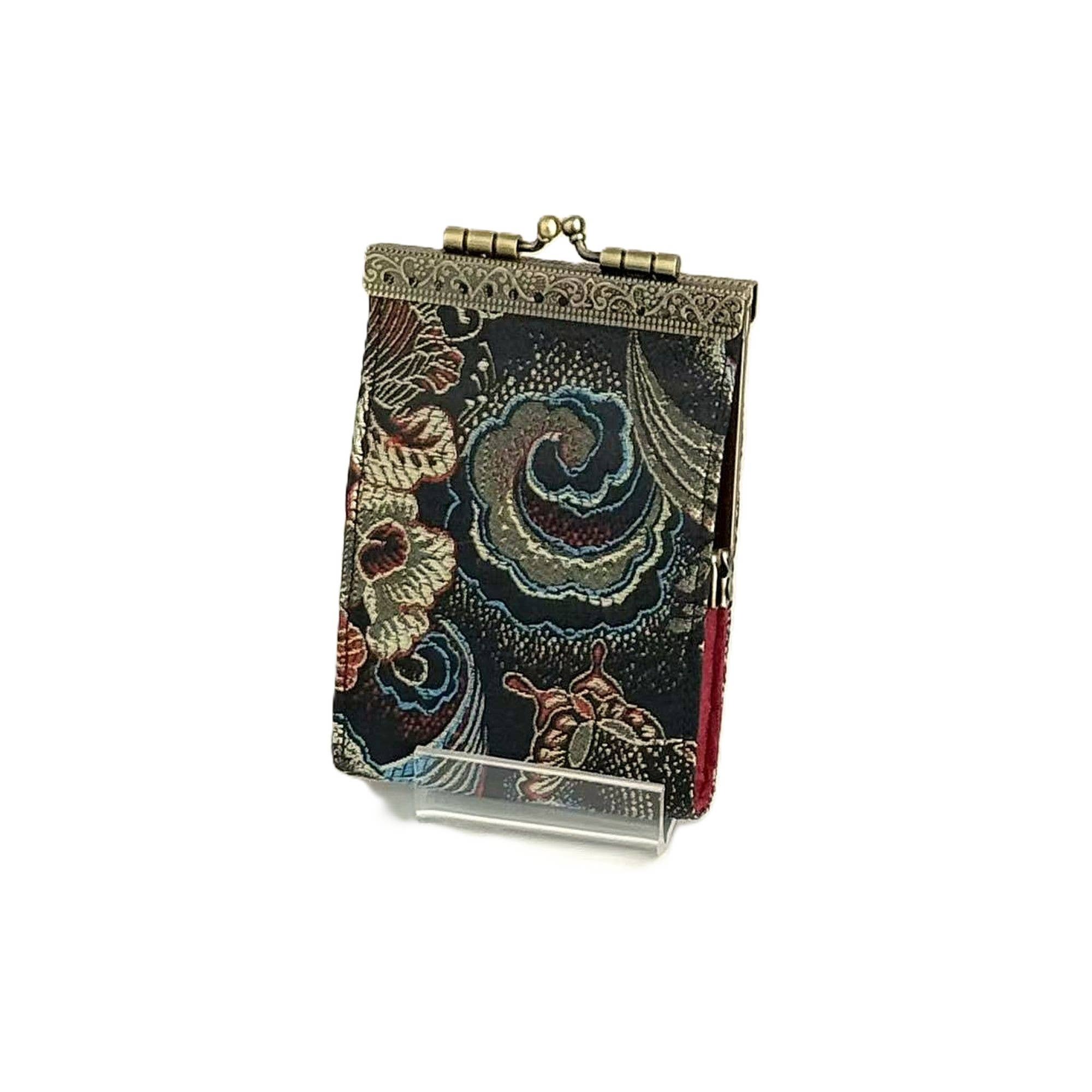 Cathayana - Wholesale Card Holder - Women's - Floral Brocade RFID Card Holder6