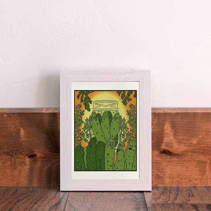 Cheeky Art Studio - Wholesale Art Print - Pickle Party Art Print1
