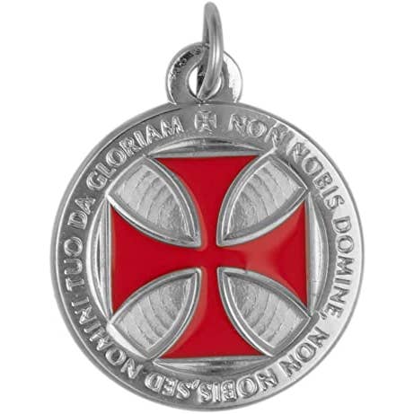 Beclosetoyou - Wholesale Individual Charm/Pendant - Templar Cross Pendant Non Nobis, Domine, Non Nobis...