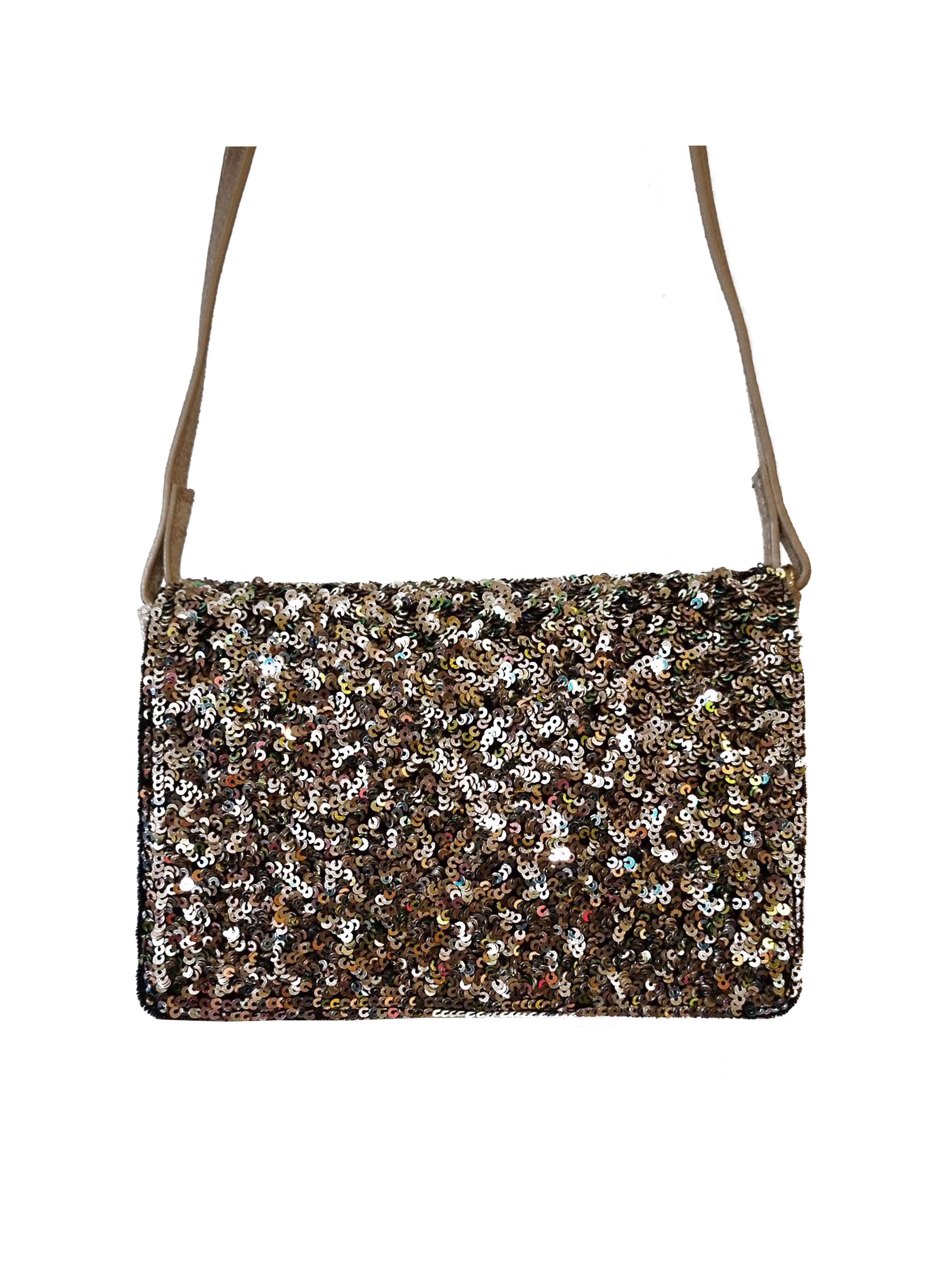 GOLD SPANGLE SEQUIN BAG for wholesale on Faire2