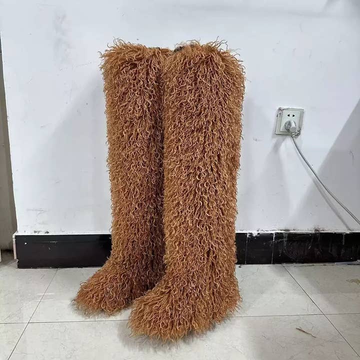 MB Fashion Wholesale - Wholesale Boots - Women's - EVERY FASHION Ultra-Shaggy Faux Fur Over-The-Knee Boots7