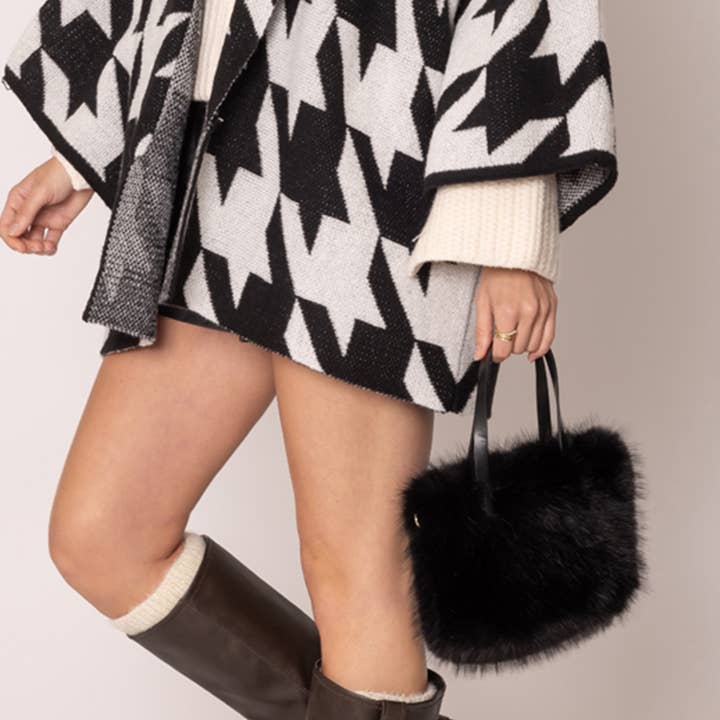 Fashion City – Engroshandel Crossbodytaske - Dame – Mini firkantet crossbody-taske i imiteret pels