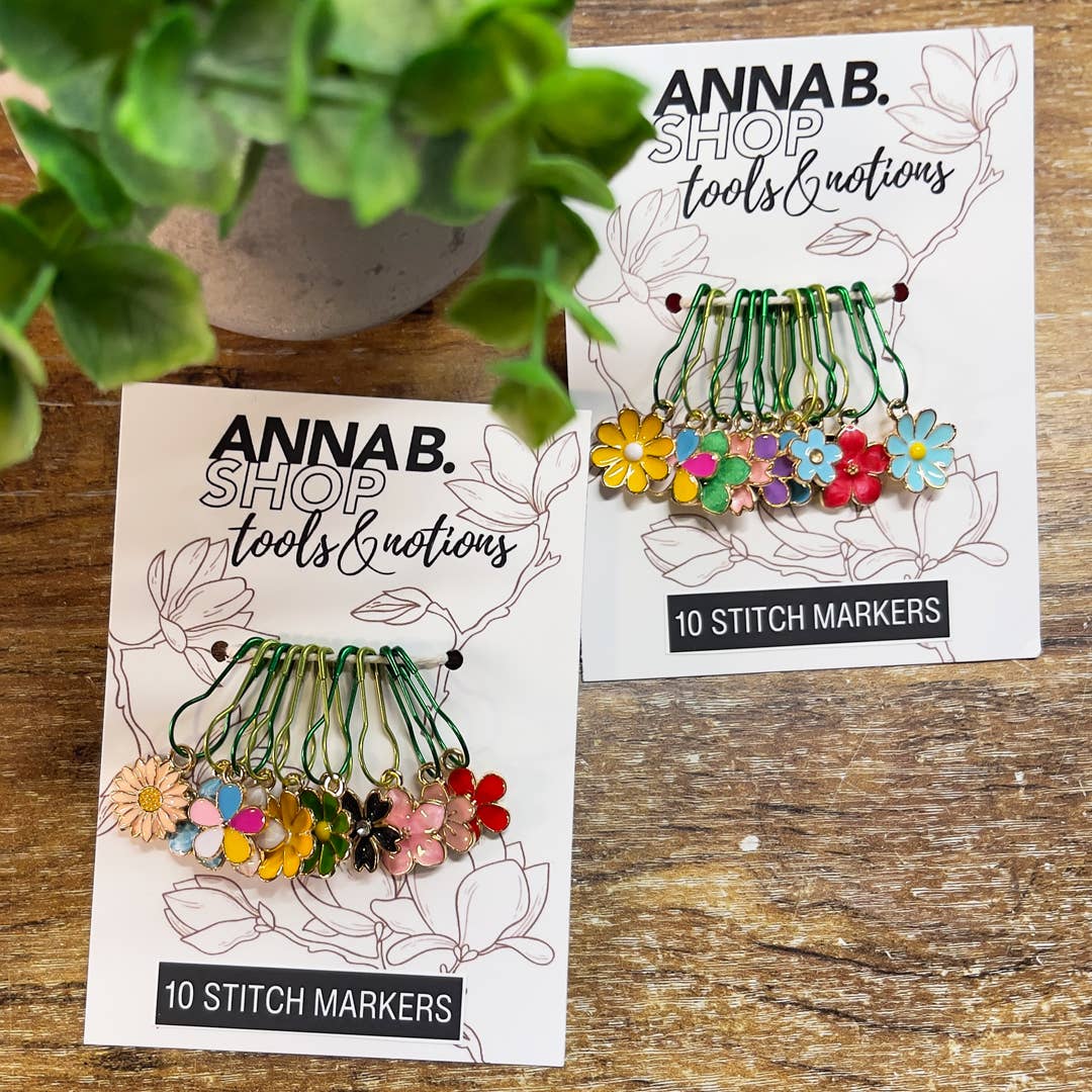 Anna B. Shop - Wholesale Knitting/Crochet Supplies - Flower Garden Stitch Marker Set5